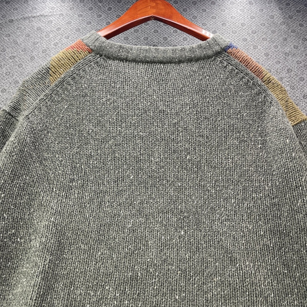 Jos A Bank Executive Collection Mens Lambswool Argyle Crewneck Sweater Grey XXL - Picture 8 of 13